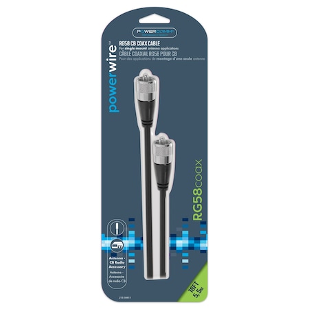 Powercomm Coax Std 18ft Blk 215-34411